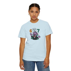Funny Vampire 67 Shirt, Ha Ha Ha Trendy Tee, Retro Cartoon Vampire Count T-Shirt, Spooky Humor Top, Six Seven image 19