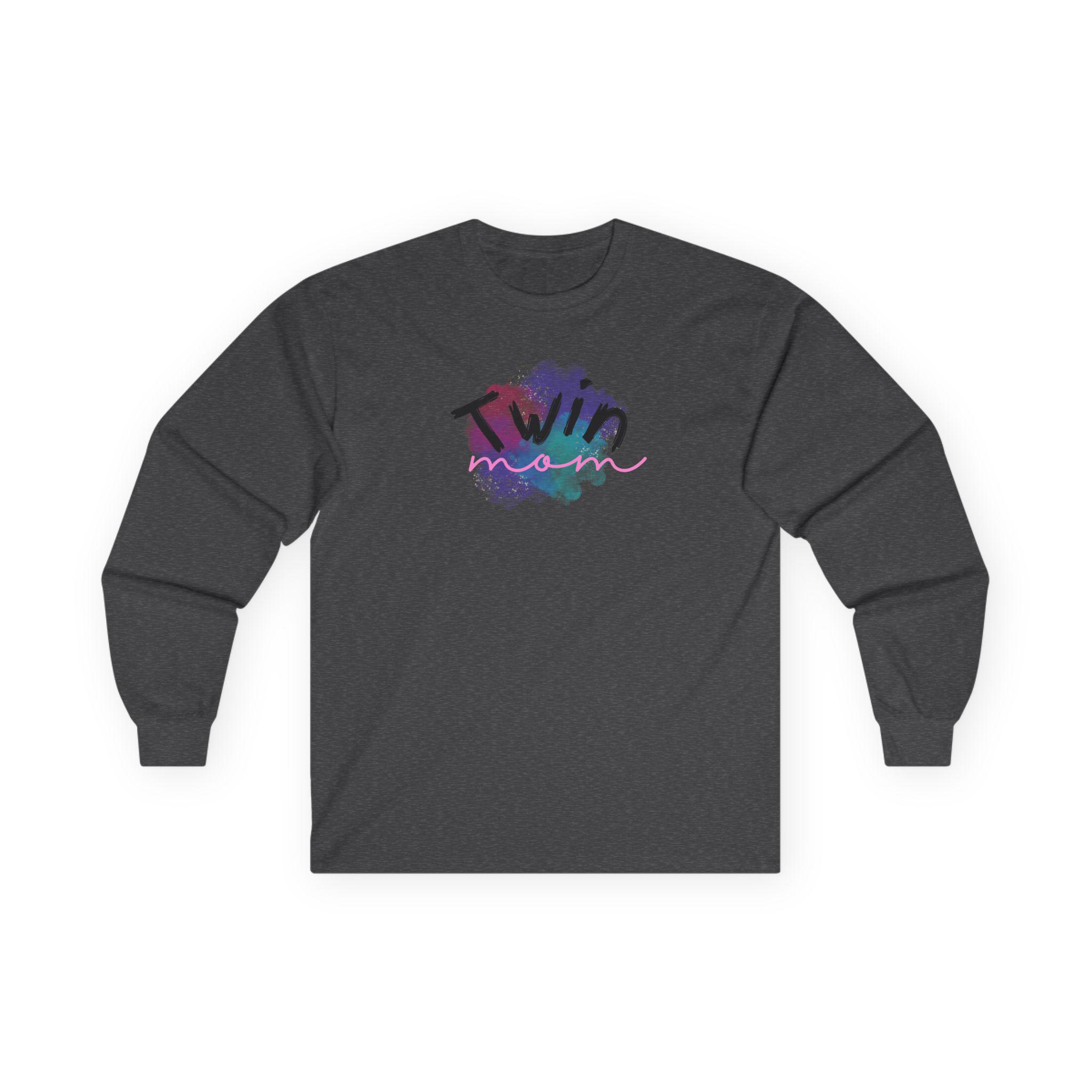 Twin Mom Unisex Long Sleeve Tee - Cozy Gift for Mom, Twin Baby