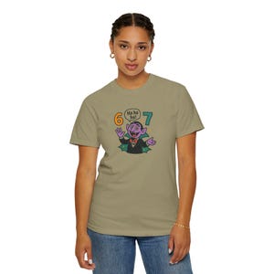 Funny Vampire 67 Shirt, Ha Ha Ha Trendy Tee, Retro Cartoon Vampire Count T-Shirt, Spooky Humor Top, Six Seven image 13