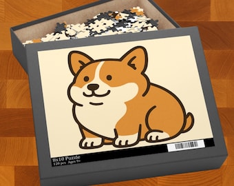 Fat Corgi Puzzle | Heartwarming Pet Gift, Family Game Night Activity, Fun Challenge, Dog Lover Decor, Kids Educational Toy