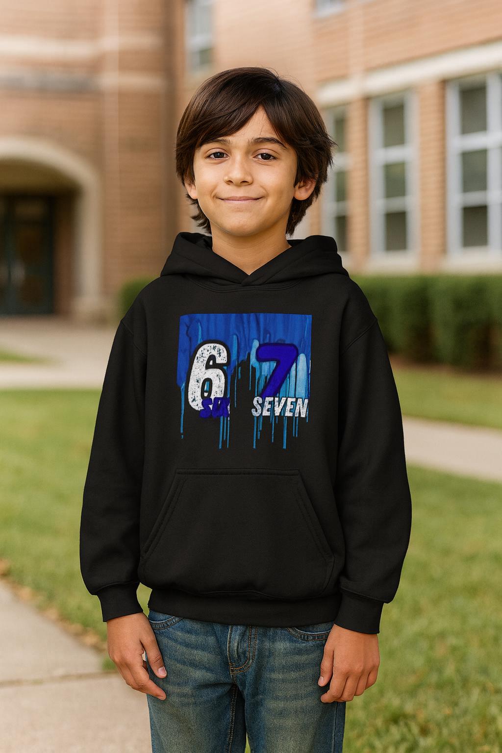 Jongens meisjes 67 trui hoodies zes zeven bedrukte tuniek tops vintage