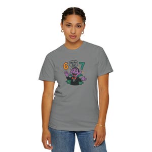 Funny Vampire 67 Shirt, Ha Ha Ha Trendy Tee, Retro Cartoon Vampire Count T-Shirt, Spooky Humor Top, Six Seven image 20