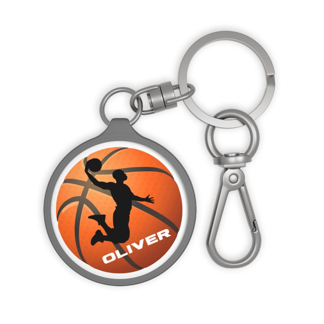 Personalized Basketball Keychain: Custom Acrylic Sports Keyring - Etsy
