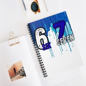 67 Spiral Notebook - Kids' Fun with Number Theme, 6  7, Ideal for School, Journals, Gifts, Back to School, Learning Tools, Trendy