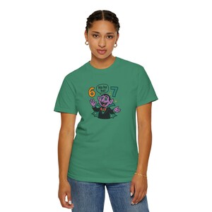 Funny Vampire 67 Shirt, Ha Ha Ha Trendy Tee, Retro Cartoon Vampire Count T-Shirt, Spooky Humor Top, Six Seven image 17