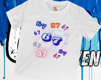 67 Cool Kids Graphic Tee, Birthday Gift, Six Seven Shirt, Fun Casual Wear, Everyday Tee for Boys and Girls