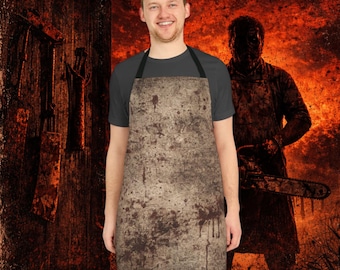 Backwoods Butcher Horror Themed Apron | Horror Themed Cooking Apron, Halloween Apron