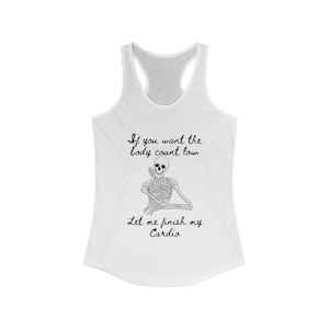 Grappige oefening racerback-tanktop dames, workouthumortank, sportkleding, mouwloos fitnessshirt, zomer-actieve kleding