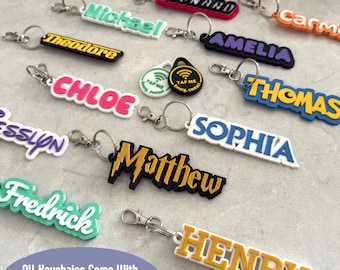 Back to School Safety Tag Emergency Contact NFC Keychain Kids Medical Alert Custom Child Info Tag School Emergency Contact Backpack