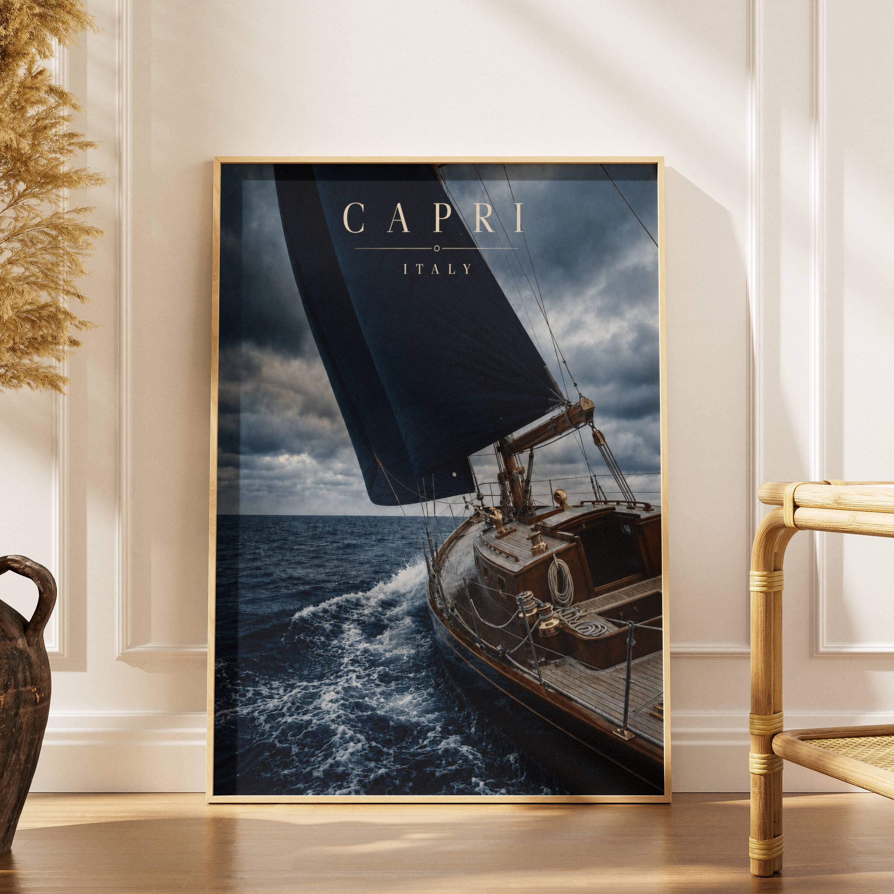 Navy Blue Sailboat Prints - Etsy