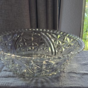 Anchor Hocking Stars and Bars Large Serving Bowl.