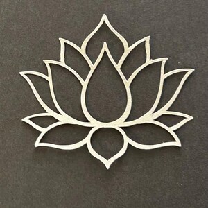 Recortes de flores de loto: troqueles para álbumes de recortes, troqueles para tarjetas, arte alterado, páginas de libros antiguos, troqueles, recortes de flores, flores recortadas