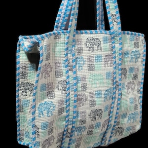 Printed Cotton Tote – Handmade & Eco-Friendly designed by Rajasthani print