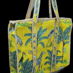 Printed Cotton Tote – Handmade & Eco-Friendly designed by Rajasthani print