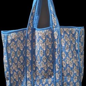 Printed Cotton Tote – Handmade & Eco-Friendly designed by Rajasthani print