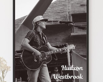 Hudson Westgrove Print Poster - Digitaler Download Druck - Country-Musik Druck - Schwarz Weiß Hudson Westgrove Print Poster Digitaler Download