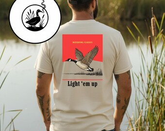 Camiseta de caza de gansos canadienses / Regalo de cazador de aves acuáticas / Regalos navideños para él