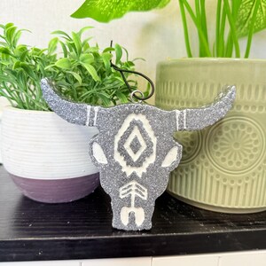 bull skull car freshie | car freshie | car air freshener | air freshener | hanging car air freshener | car freshy | summer freshie | cow