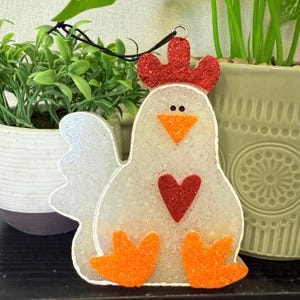 chicken car freshie | rooster | car air freshener | air freshener | hanging car air freshener | car freshy | smells good | summer
