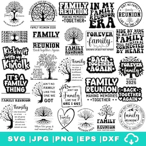 Árbol genealógico de reunión familiar 2025 SVG PNG, Nuestras raíces son profundas, Diseños SVG de árbol genealógico, SVG de reunión familiar, SVG familiar, Camisetas de reunión familiar, Cricut