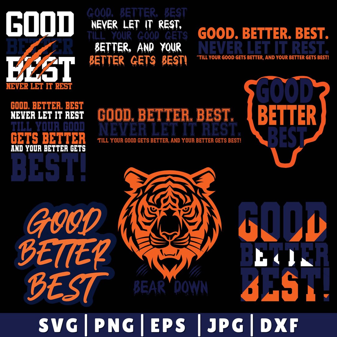 9 Good Better Best Motivational Svg,inspirational Bear Graphic Design ...