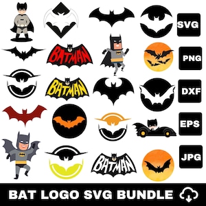 Bat Hero SVG & PNG Bundle | Superhero Clipart for Kids Crafts, Stickers, Shirts More | Digital Download