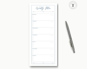 Minimalist Weekly Planner Notepad | Undated Desk Pad