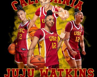 JuJu Watkins USC Basketball Graphic | Women's College Sports Art (Digital Download)