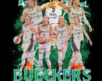 Paige Bueckers Dallas Wings Graphic | WNBA Basketball Instant Digital Download | Women’s Basketball Wall Art