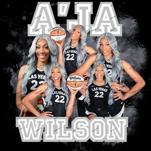 A&#39;ja Wilson PNG, A&#39;ja Wilson T-shirt, A&#39;ja Wilson, WNBA T-shirt, Basketball Themed Gift, Digital Download, Las Vegas Aces
