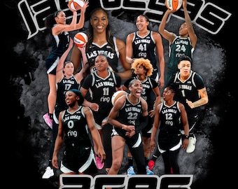 Las Vegas Aces, A'ja Wilson MVP, WNBA Team Collage (Digital Download) PNG