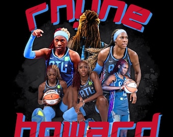 Rhyne Howard Atlanta Dream Collage, WNBA Art (Digital Download) PNG