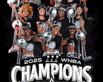Las Vegas Aces 2025 WNBA Champions Collage (Digital Download) PNG