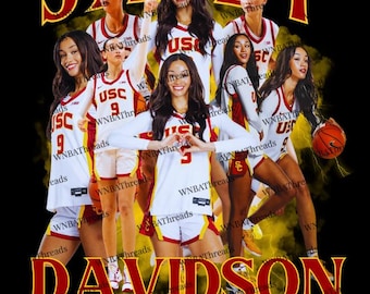 Jazzy Davidson USC Basketball Graphic | Women’s College Basketball Instant Digital Download
