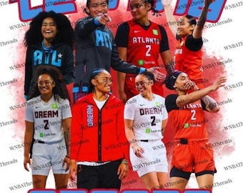 Te-Hina Paopao Atlanta Dream PNG, WNBA Fan Art (Digital Download)