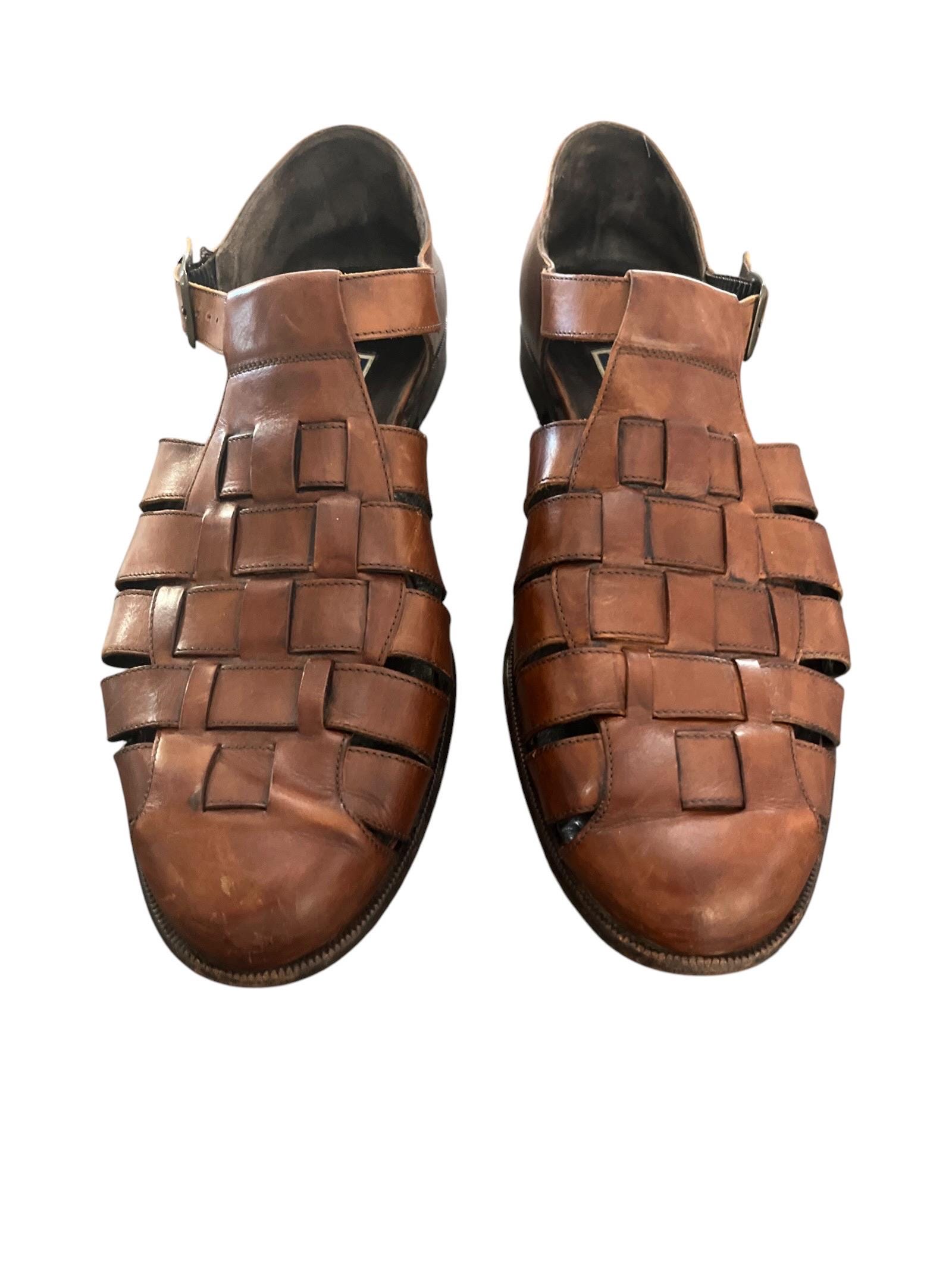 Brand New COLE HAAN Men\'s Brown Leather Fisherman Sandals Sz 10.5 M Sz 12 COLE HAAN COUNTRY Men main image 3