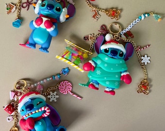 Handgjord julstygnväska-berlock | Julnyckelring