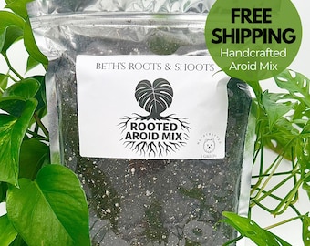 Aroid Potting Mix for Indoor Plants – Handcrafted Tropical Houseplant Soil – 1 Gallon Bag