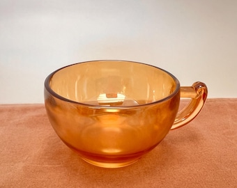 Jeannette Marigold Carnival Glass Iridescent Teacups
