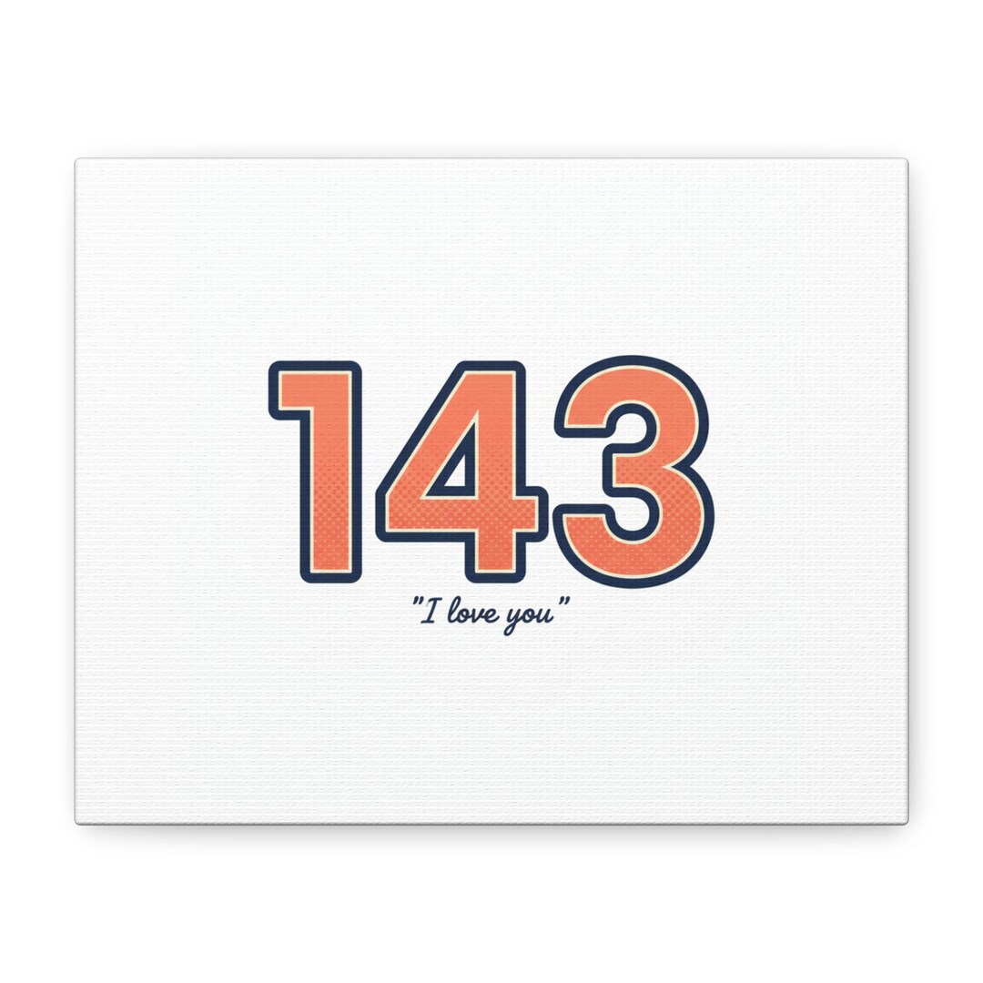 143 Number Meme Canvas | Viral Number Meme Design, Math Meme Art - Etsy