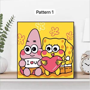 Kids DIY Paint-by-Numbers Canvas Kit 20x20cm – Fun & Easy Numbered Painting Craft for Children – Creative Art Activity