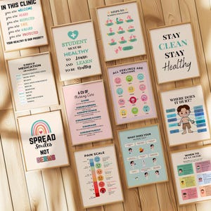 23 Clinical Office Art Prints: Healthcare, Nursing Decor Bundle (Digital Download)