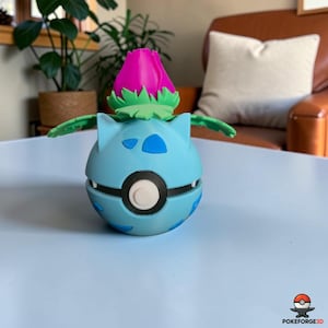 Fan-Inspired Pokemon ball - Ivysaur - N3D