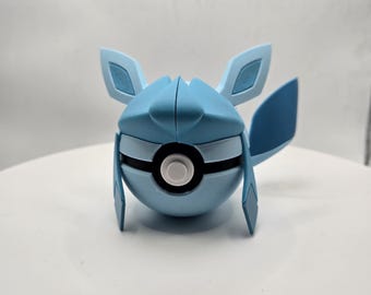 Fan-Inspired Pokemon monster ball - Glaceon - N3D