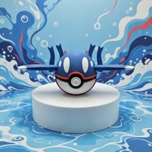 Fan-Inspired Pokemon monster ball - Kyogre - N3D