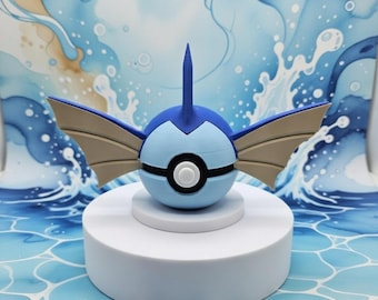 Fan-Inspired Pokemon monster ball - Vaporeon - N3D
