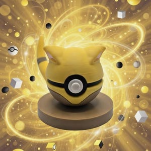 Fan-Inspired Pokemon monster ball - Abra - N3D