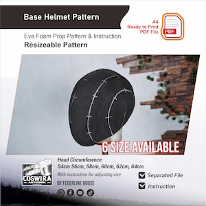動画チュートリアル付きのV2ベースヘルメットパターンを更新しました – コスプレ＆DIYビルド用EVAフォームテンプレート