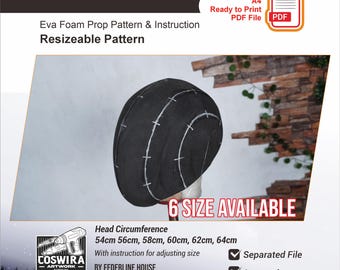 Updated V2 Base Helmet Pattern with Video Tutorial – EVA Foam Template for Cosplay & DIY Builds