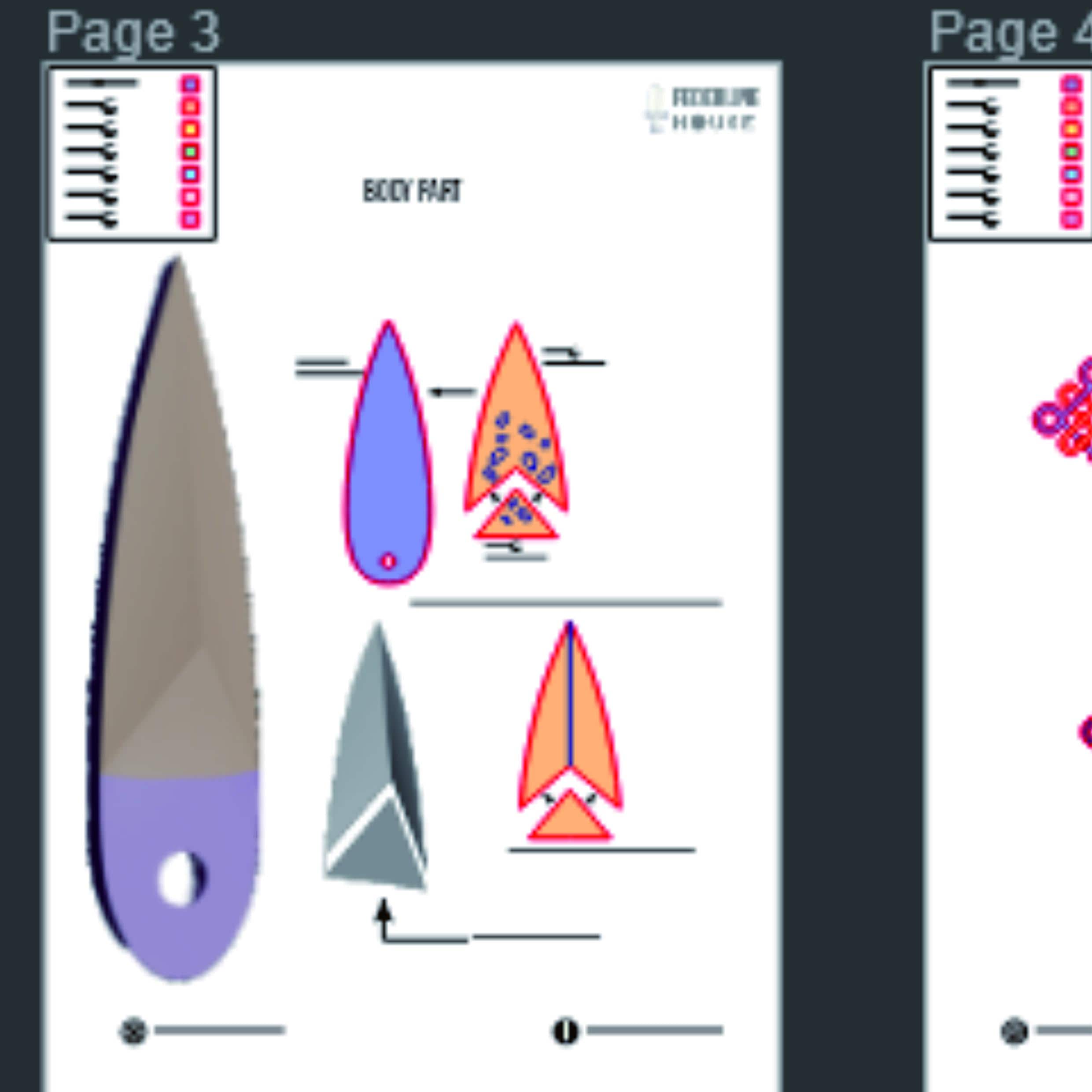 Zoey Knife Prop Template – EVA Foam Pattern Inspired by KPOP Demon